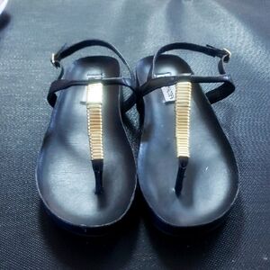 Steve Madden Sandals with Gold Accents
